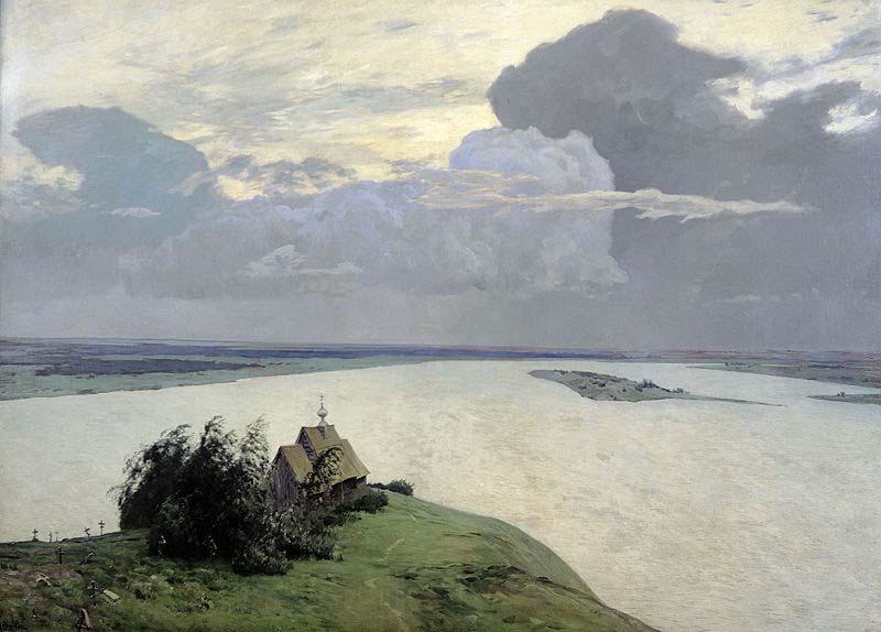 Isaac Levitan Over Eternal Peace Norge oil painting art